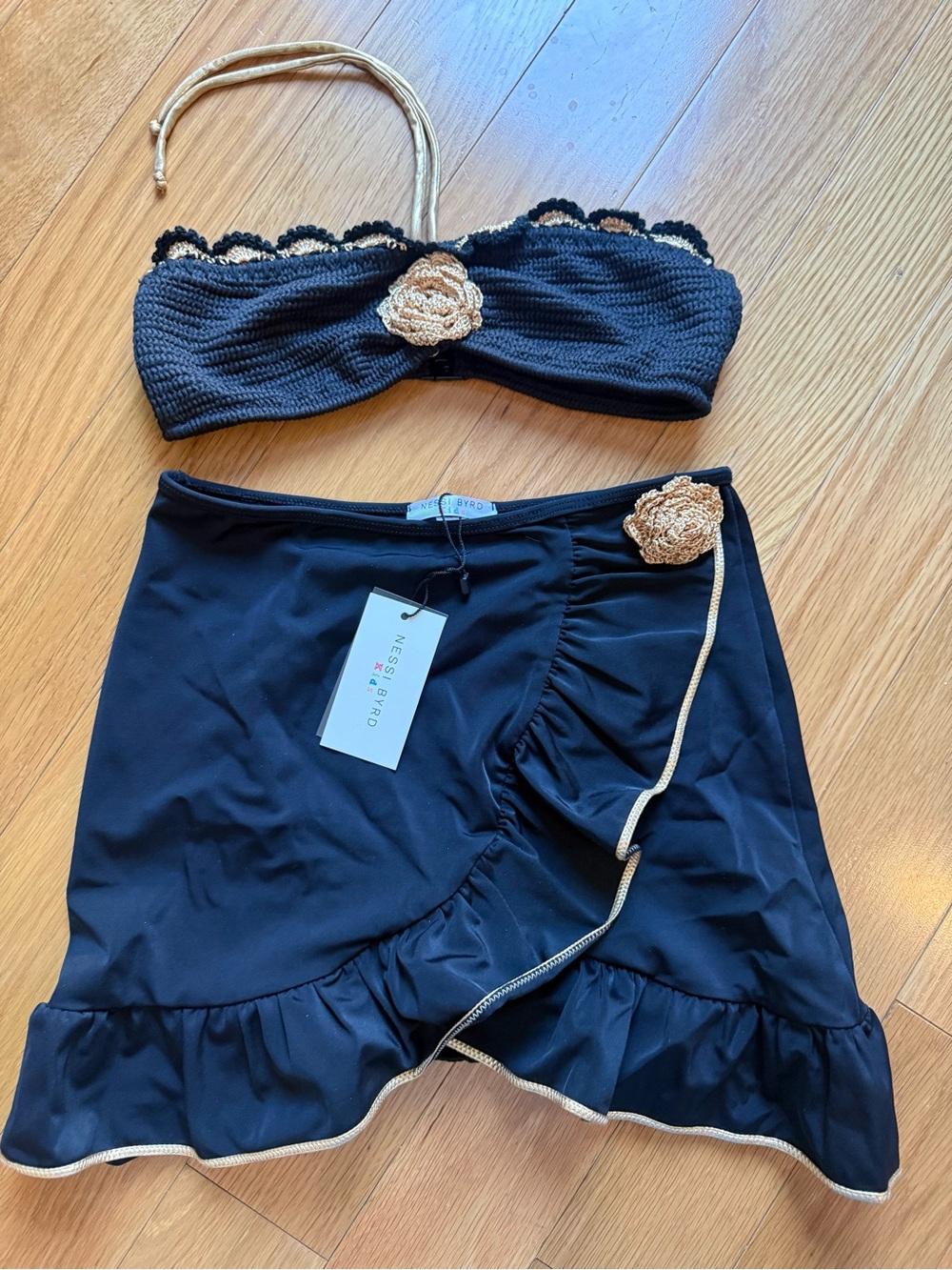Nessi Byrd Kids Black gold two piece set